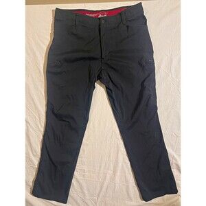 Wrangler Outdoor Men's Nylon/Spandex Pants Black Size 38/32 Not Insect Repellent